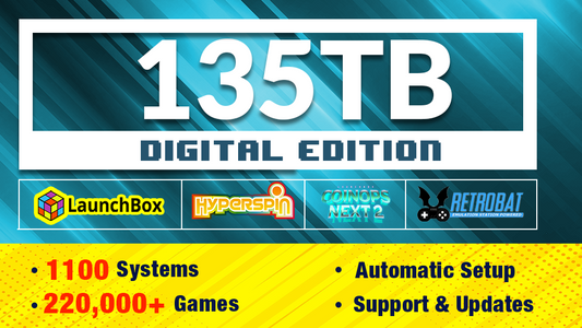 Retro gaming collection 135TB digital edition with 1100 systems and 220000 plus games
