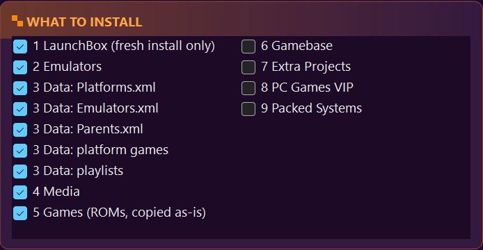 What to install list